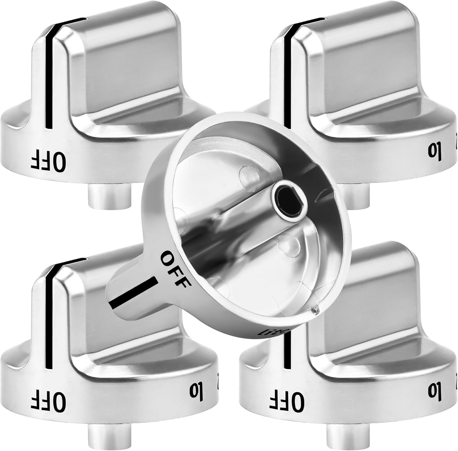 NEW 5 Pcs Burner Knob ( Plastic ) Compatible with Frigidaire Range 5304502763