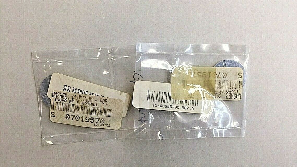 Novellus 15-00686-00 Aluminum Washer For Inova RF Feed Thru (Pack Of 2)