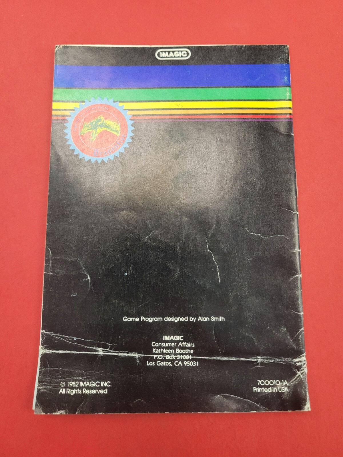 Dragonfire Intellivision Manual Only