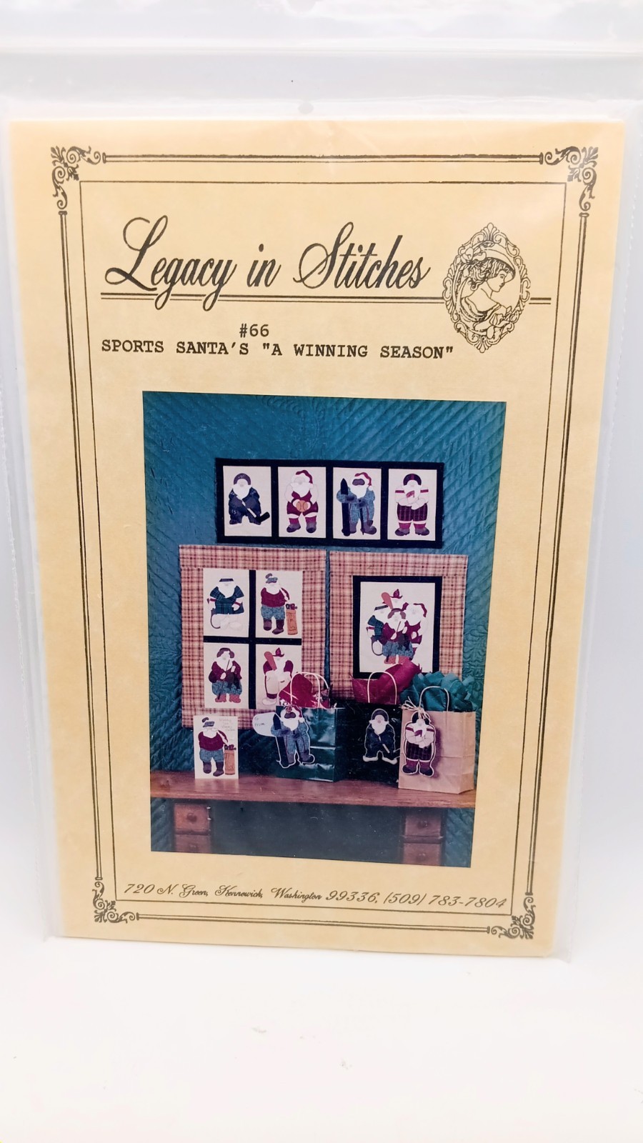 Legacy in Stitches Sports Santa's A Winning Season Quilt Projects Patterns Uncut