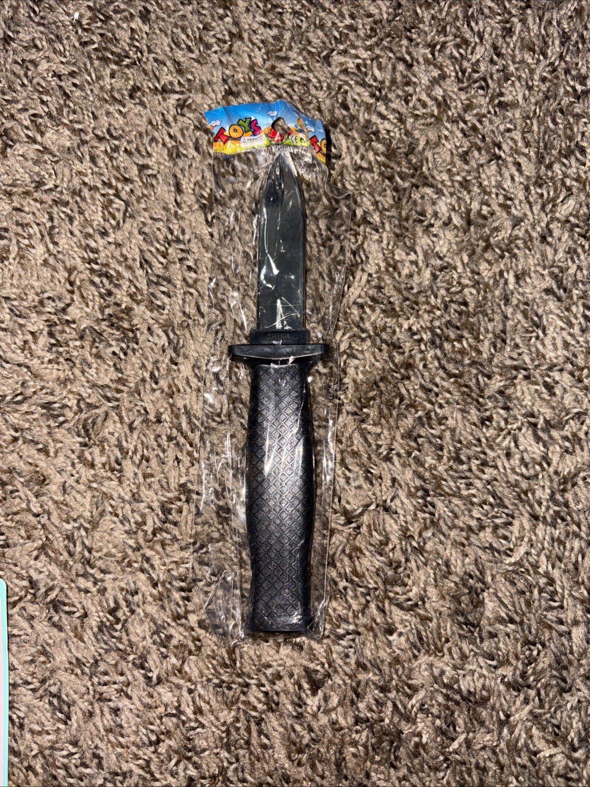 Plastic Toy Retractable Blade Knife-Spring loaded