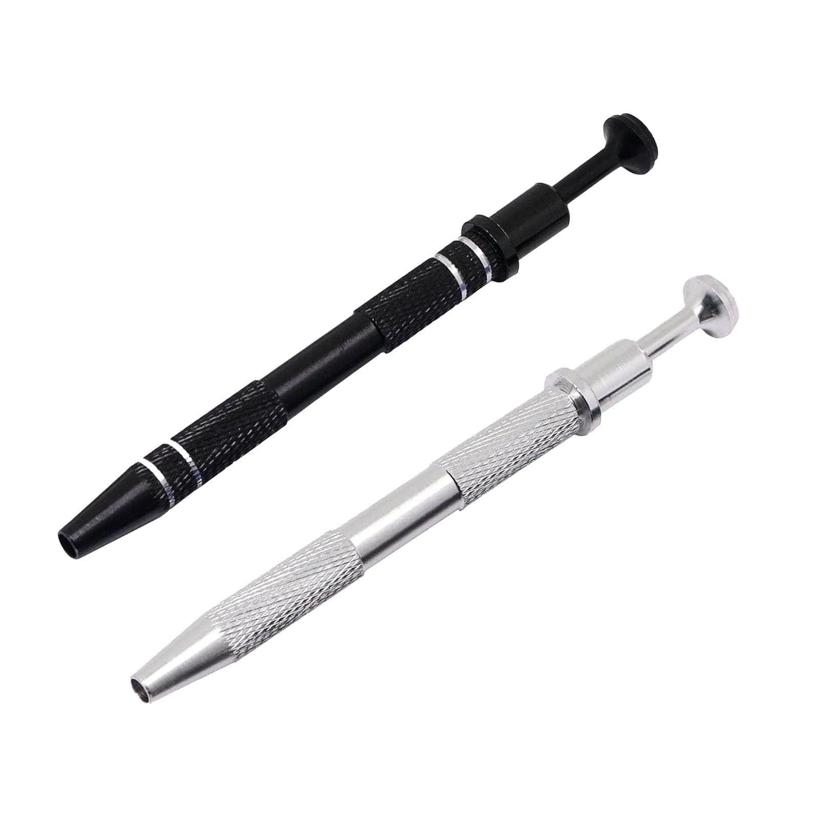 2 Pieces Piercing Ball Grabber Tool, SUNIYORS Stainless Steel Black, Silver