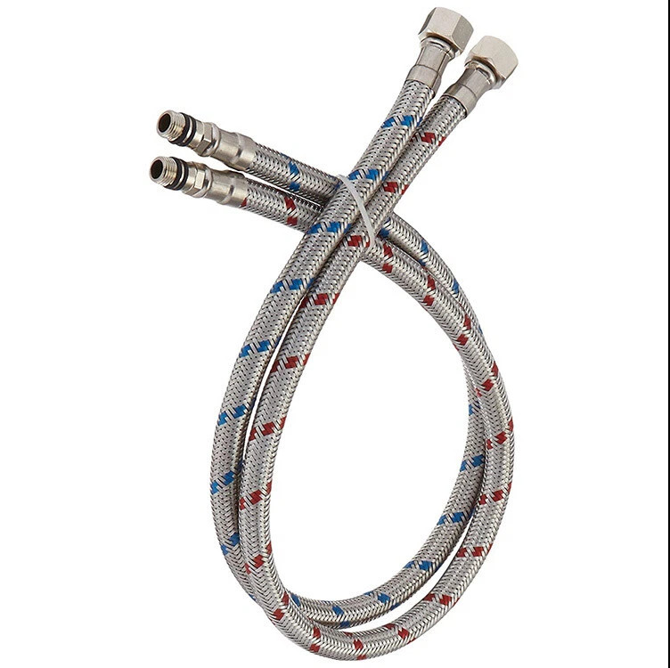 32-Inch Faucet Supply Hose 3/8-Inch Female x M10 Male 2Pcs