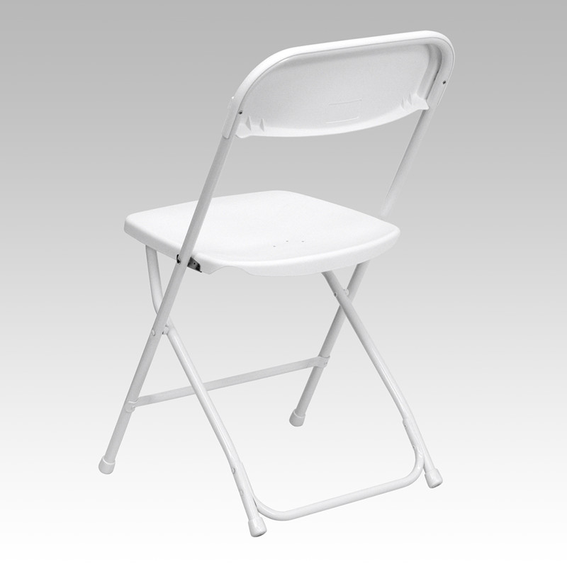 (50 PACK) 650 Lbs Weight Capacity Commercial Quality White Plastic Folding Chair