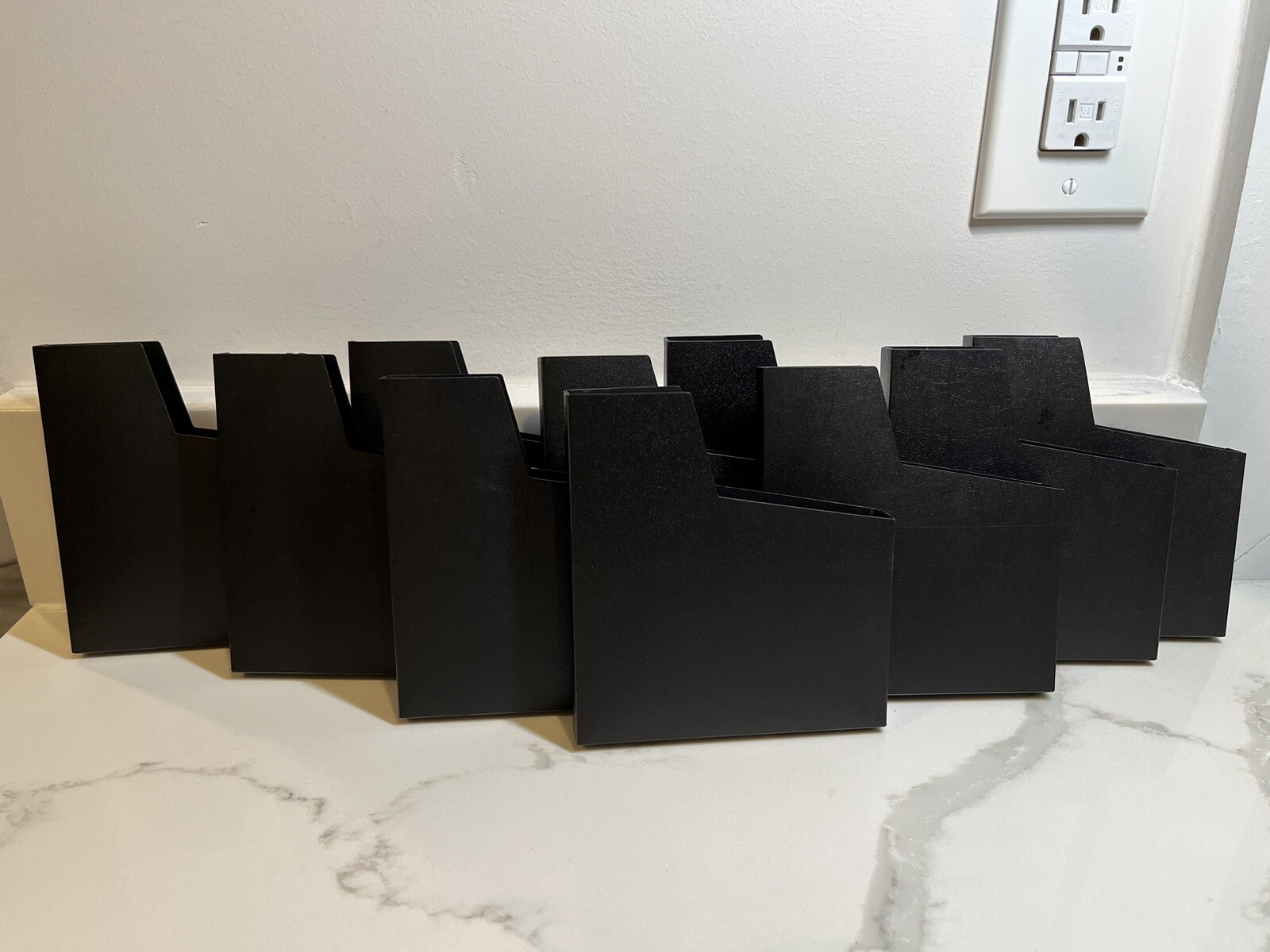 Vintage NES Nintendo Cartridge Game Sleeves - Black No Logo - Lot of 10
