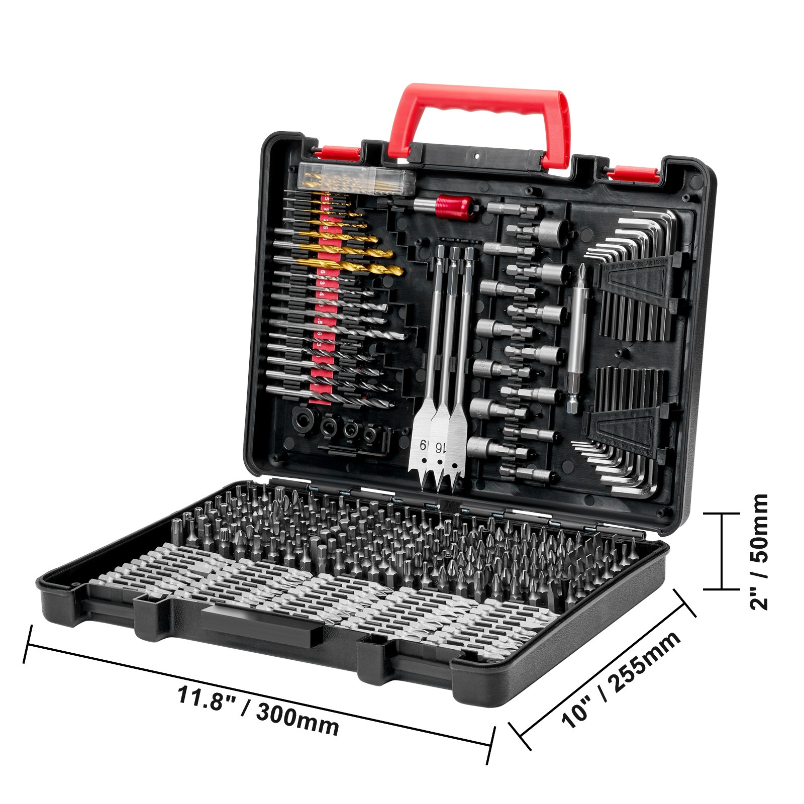 Uimoso Drill Bit Set 318PCS Screwdriver Bit Set with Carrying Case Multi-purpose