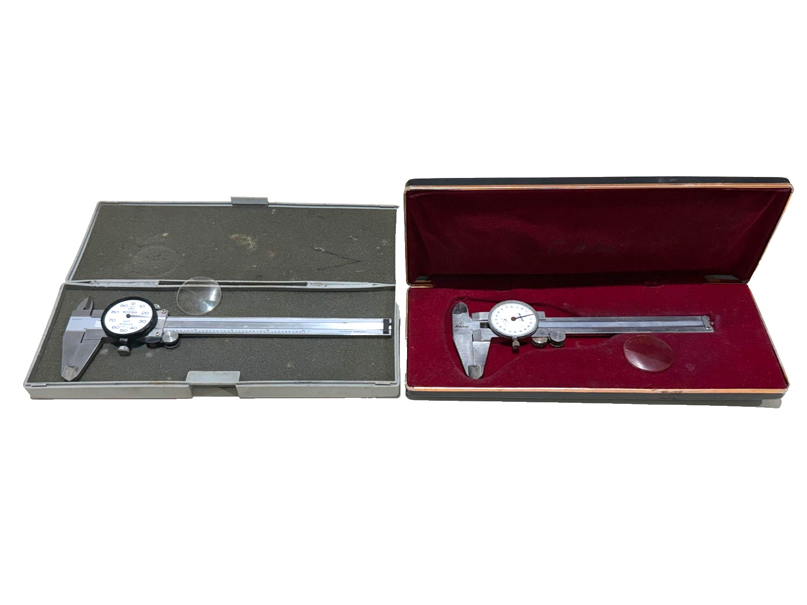 MITUTOYO TOOLS 4” & 6” DIAL CALIPERS, .001”, 505-637, 505-629, JAPAN