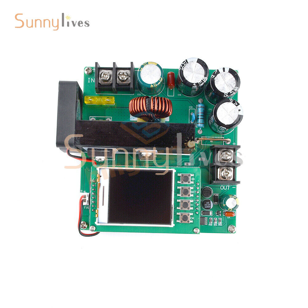 DC9V~60V 900W 15A CNC LCD Display Constant Current Voltage DC Boost Module New