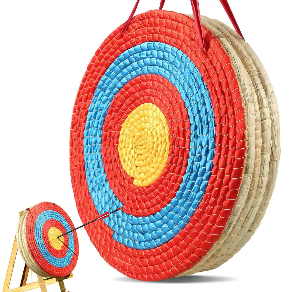 Archery Target 5 Layers 20 In. Arrow Target Traditional Solid Straw round Archer