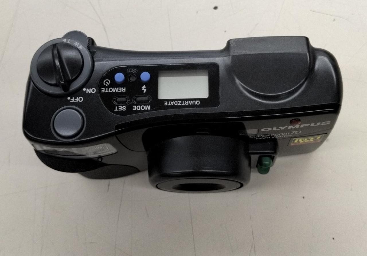 OLYMPUS SUPERZOOM70 PANORAMA compact film camera