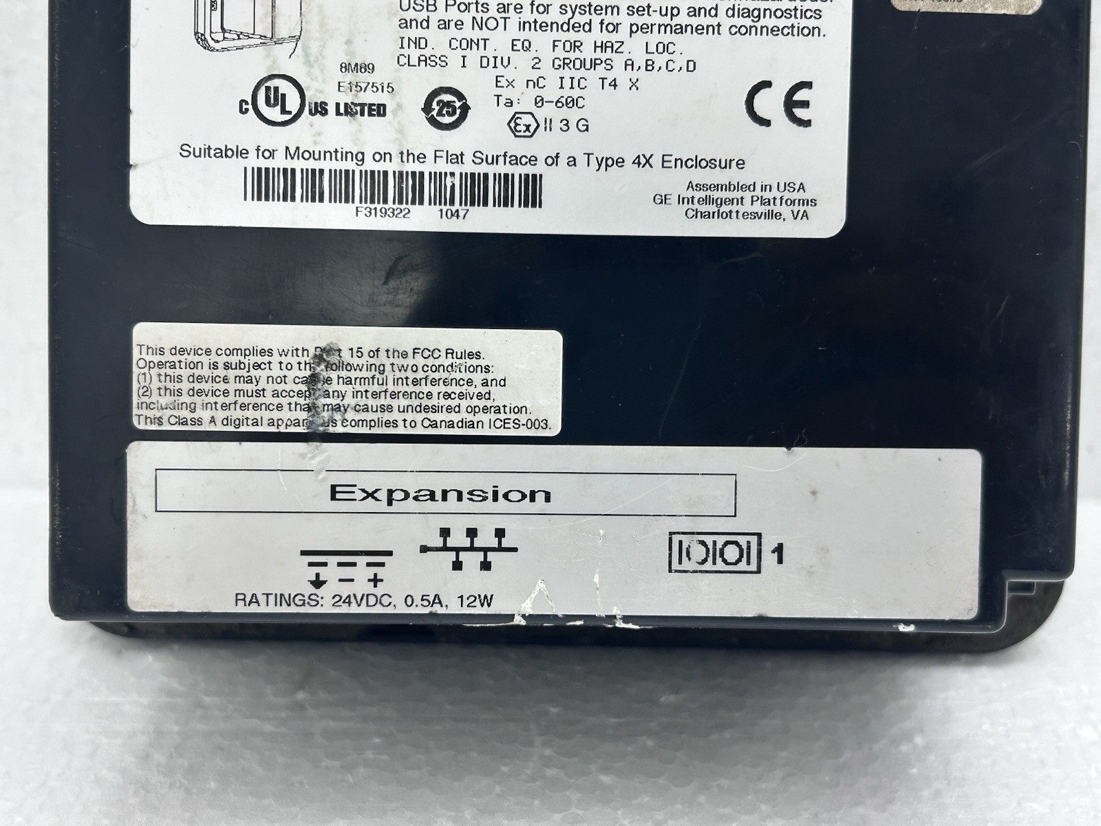 GE FANUC IC754VSI06STD-JH QUICKPANEL VIEW ES0611