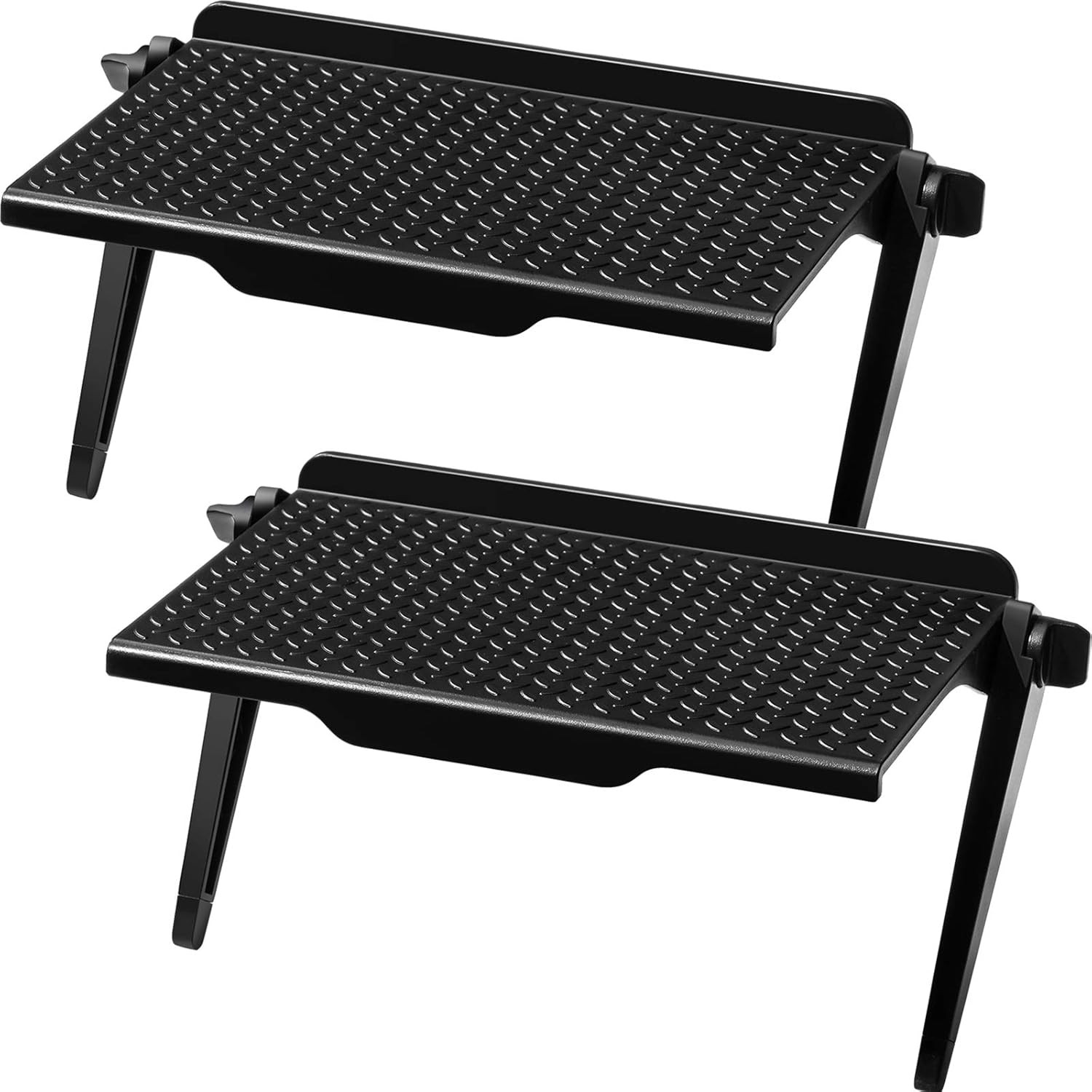 Blulu 2 Pieces TV Top Shelf Adjustable Screen Shelf TV Monitor Top Bracket for C