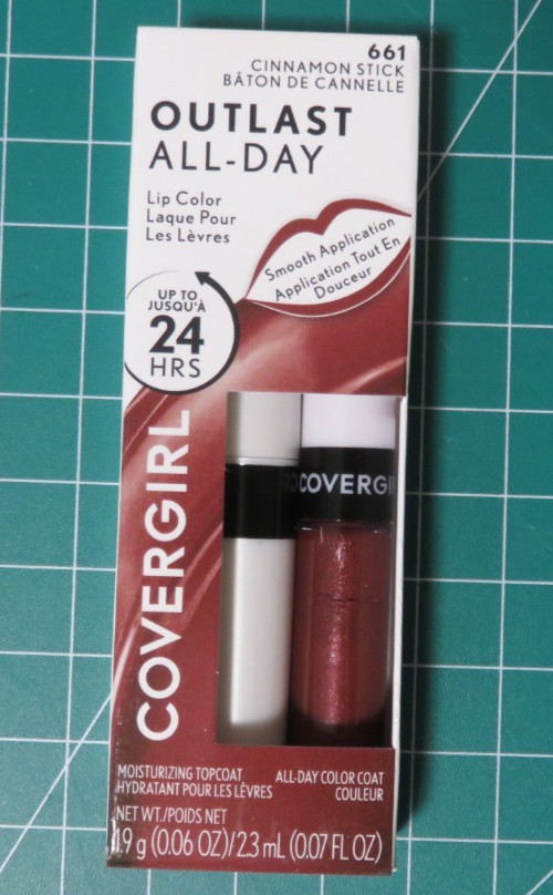 NEW COVERGIRL Outlast All-Day Lip Color With Topcoat 661 Cinnamon Stick, Sealed
