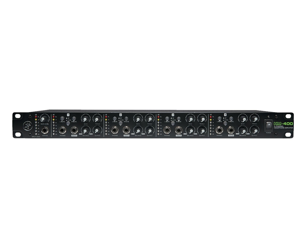 Mackie HM-400 4-Channel Headphone Amplifier Amp PROAUDIOSTAR