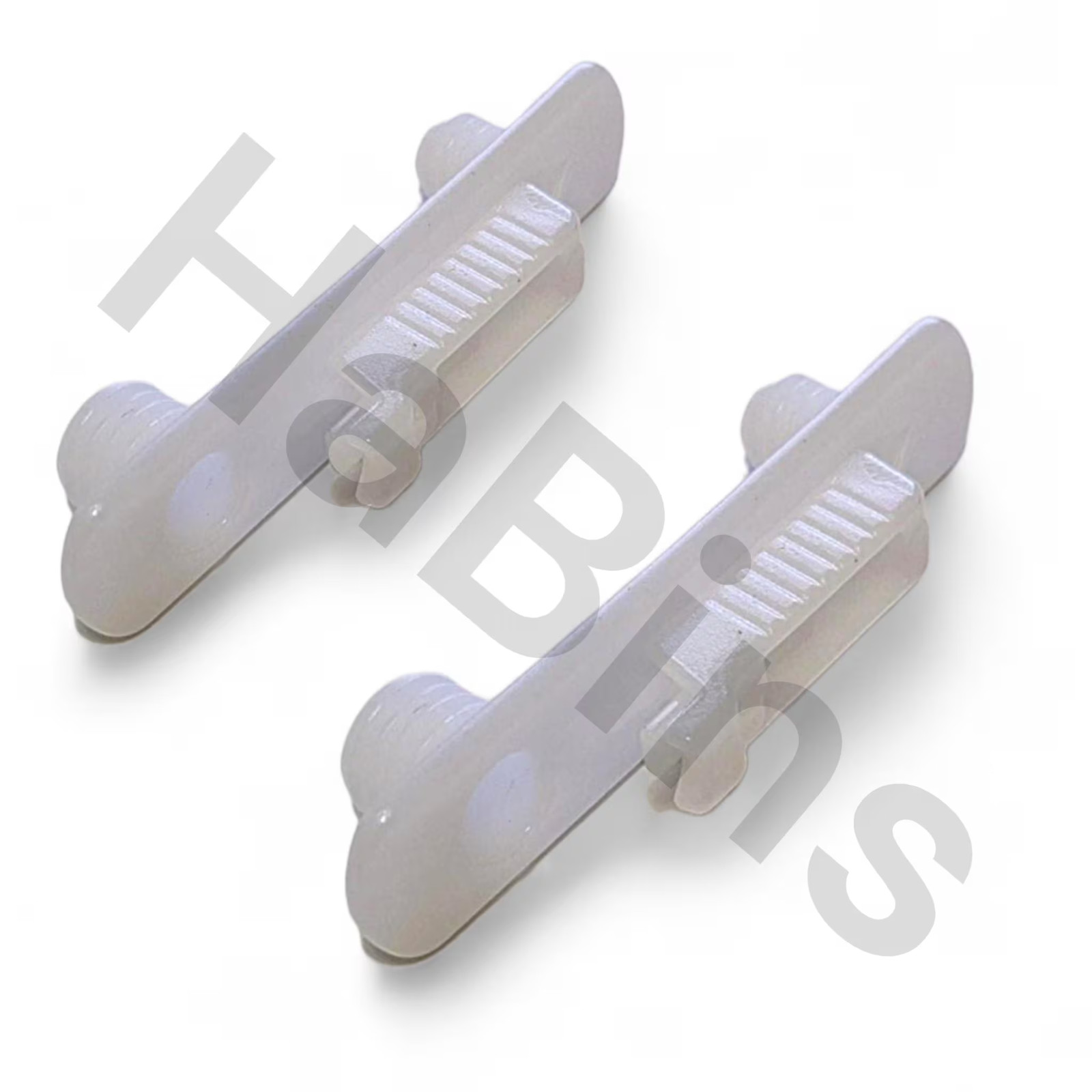 147191 x 2 IKEA Plastic Drawer Rail, Besta in White