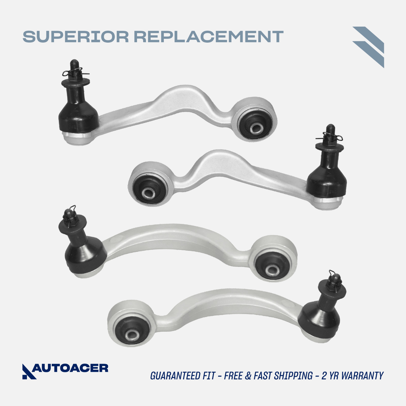 AUTOACER - 4p Front Upper Control Arm Kit for Lexus LS460/L LS600h AWD RWD 07-17
