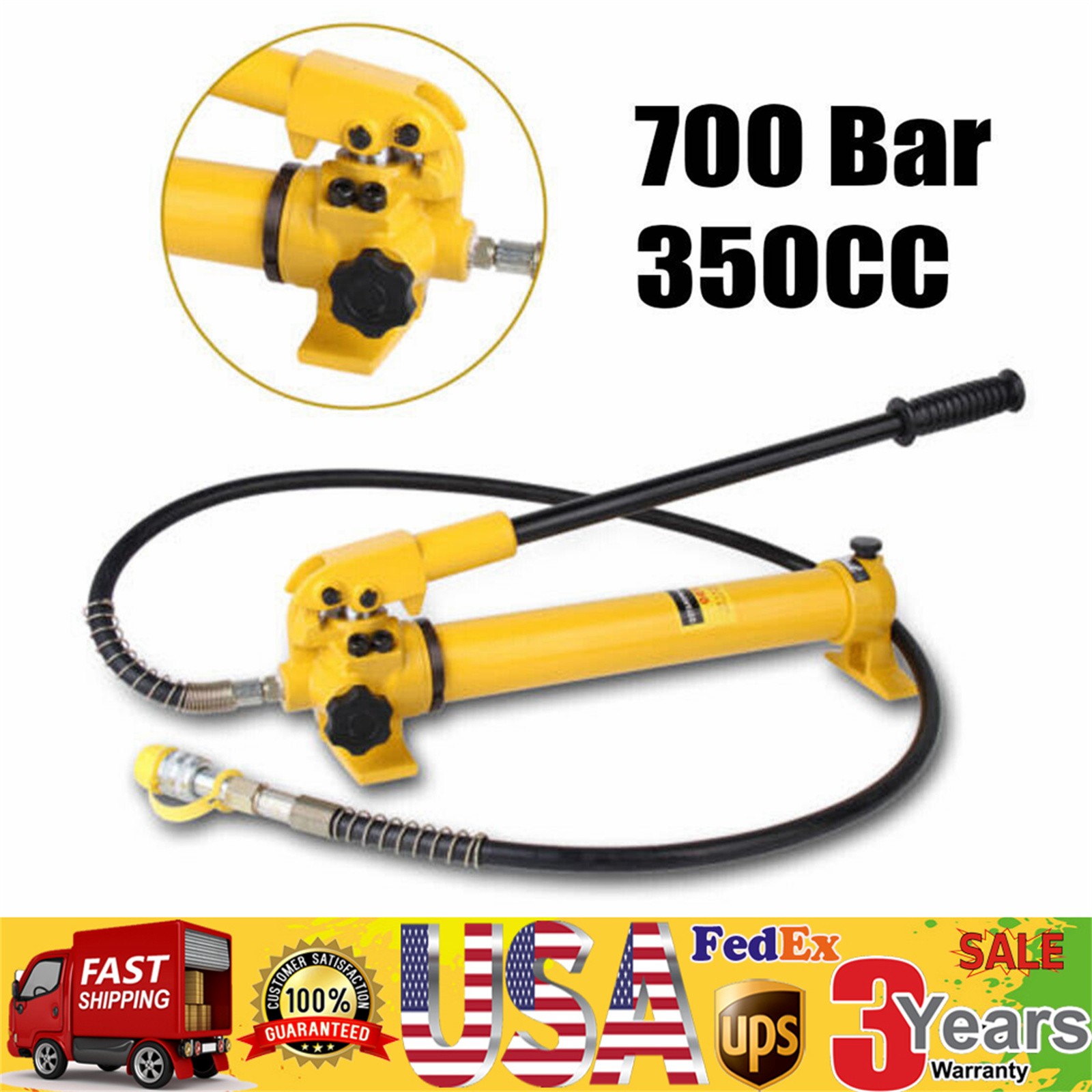 2 Speed Hydraulic Hand Pump CP-700 Hydraulic Manual Pump 10000 PSI 10&4 Ton