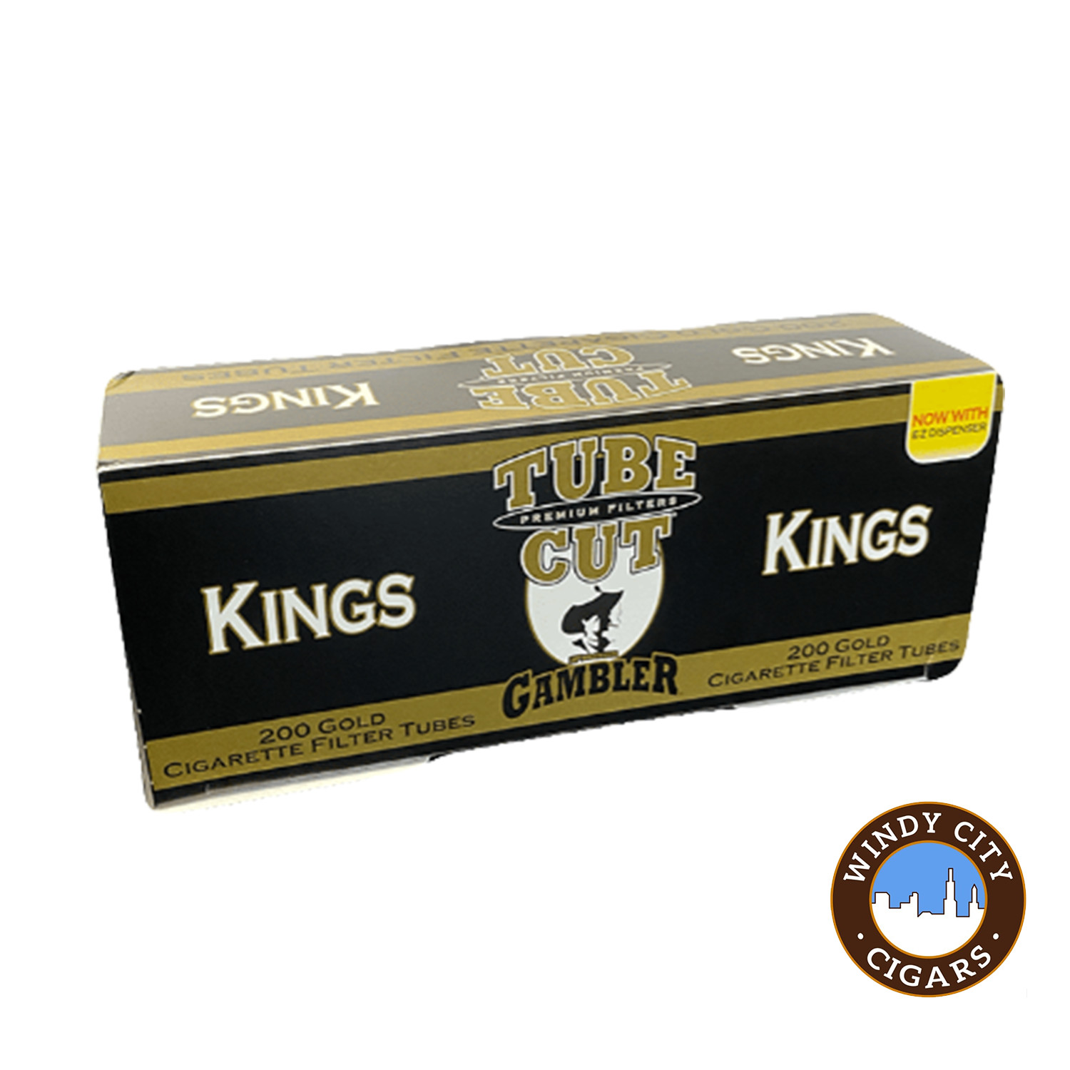 Tube Cut Gold King Cigarette 200ct Tubes - 10 Boxes