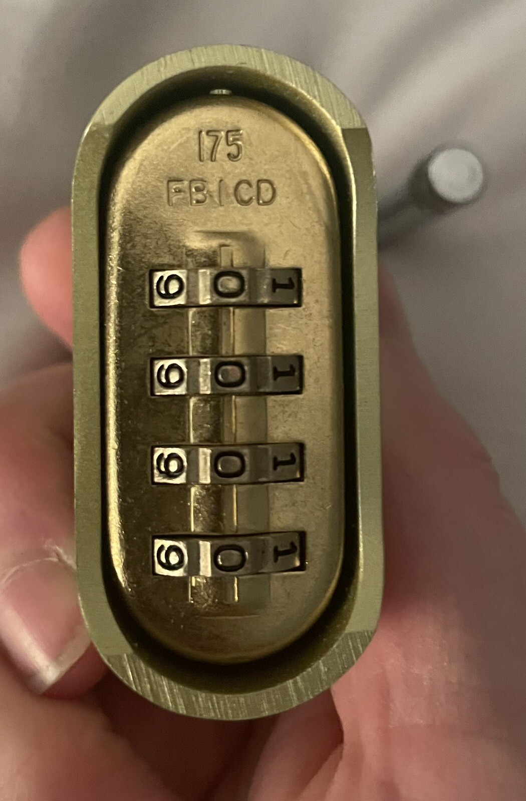 Master Resettable Zinc DieCast Combination Padlock # 175D 2"