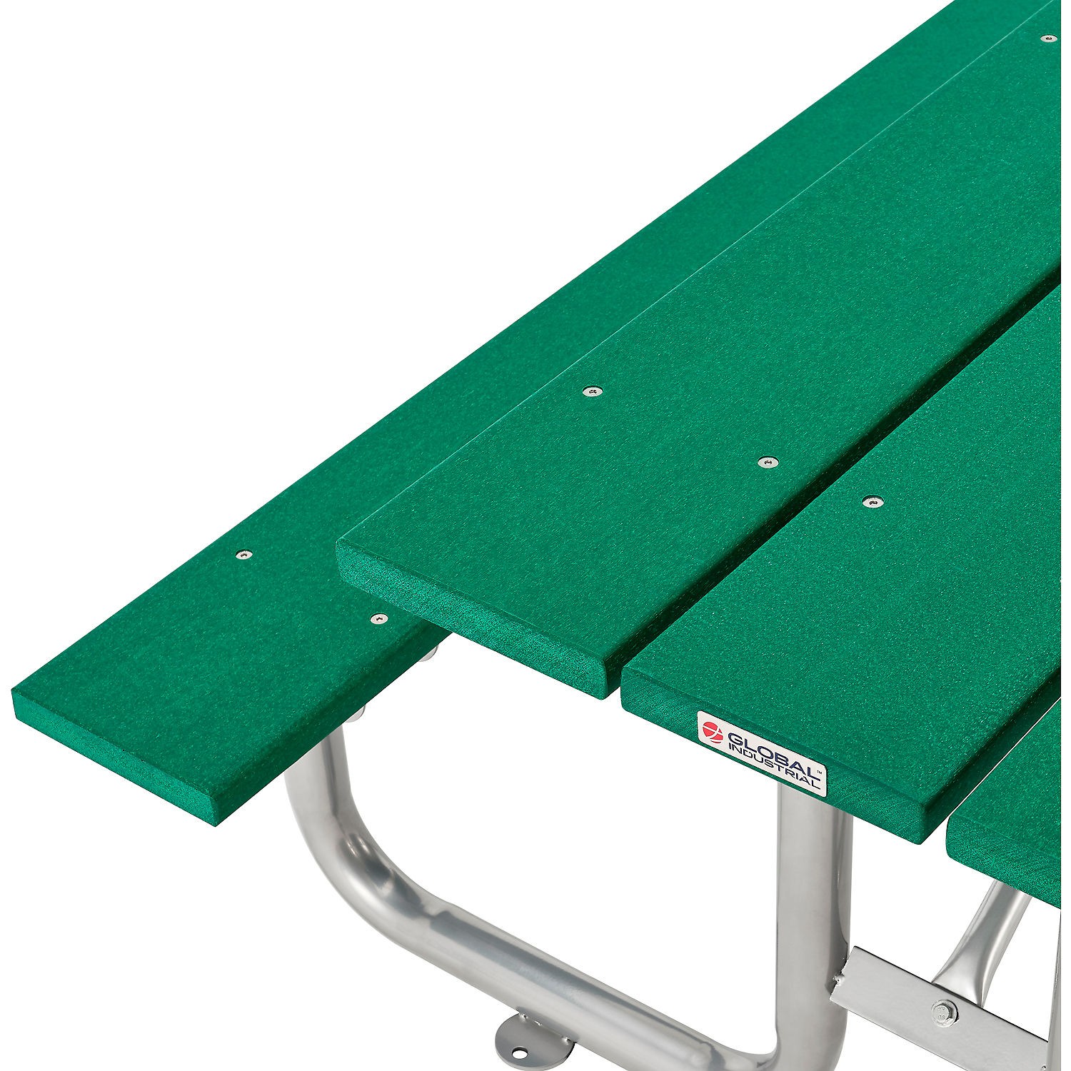 Global Industrial 6' Rectangular Outdoor Picnic Table Recycled Plastic with