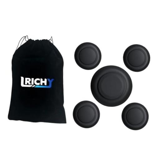 Upgrade 5th Wheel Puck System Rubber Covers with Storage Bag for 2011-2026