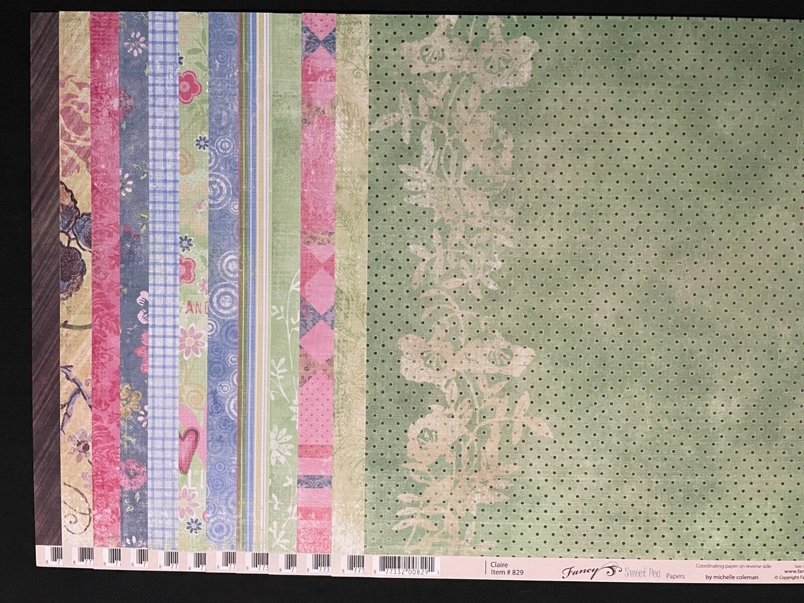 FANCY PANTS "SWEET PEA" 12X12 DS HEAVY PAPER
