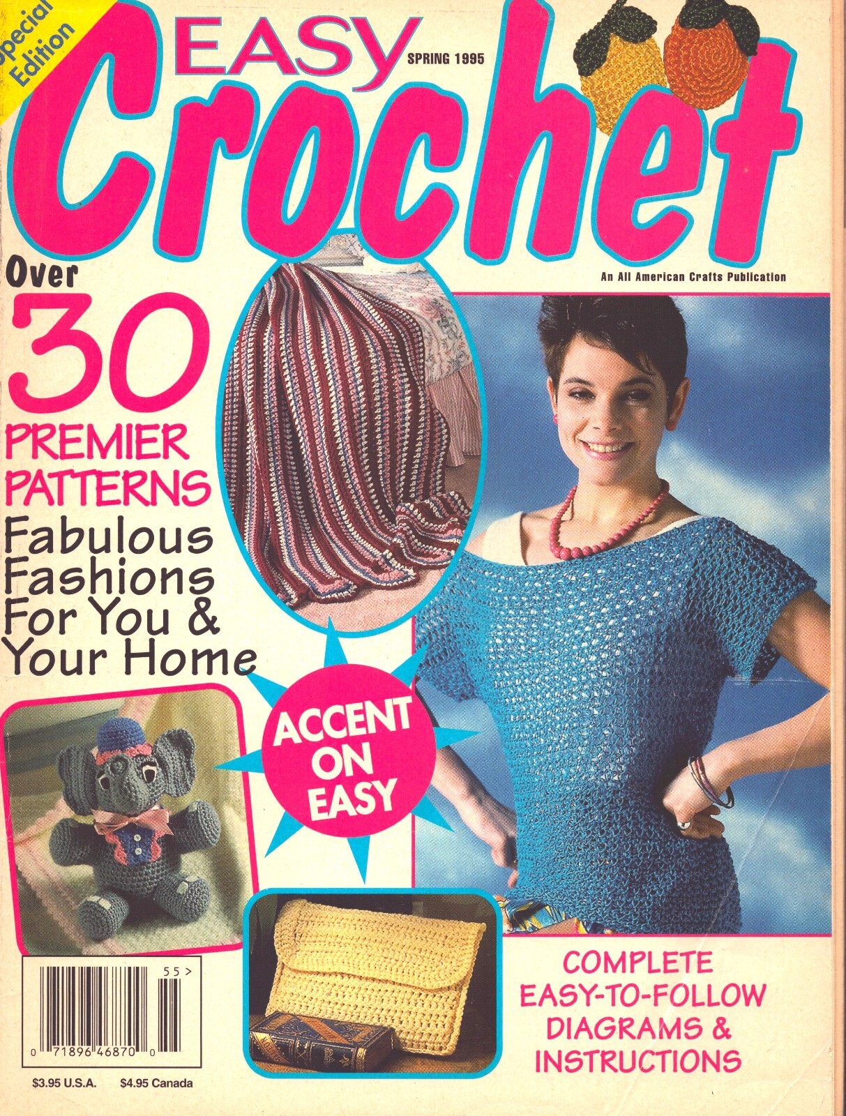 Easy Crochet Magazine Spring 1995 30 Patterns