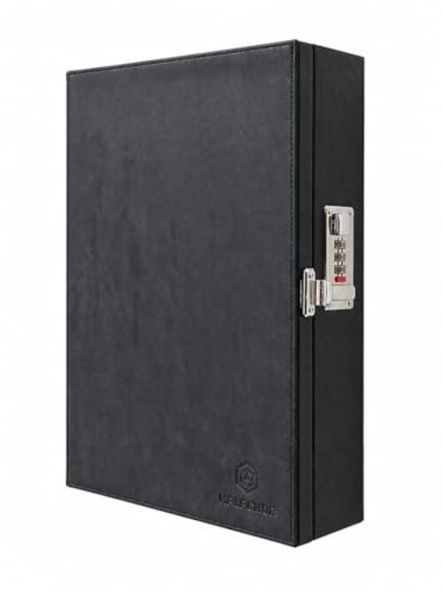 Faraday Key Box with Combination Lock () – Wall Mounted Signal Blocking Black