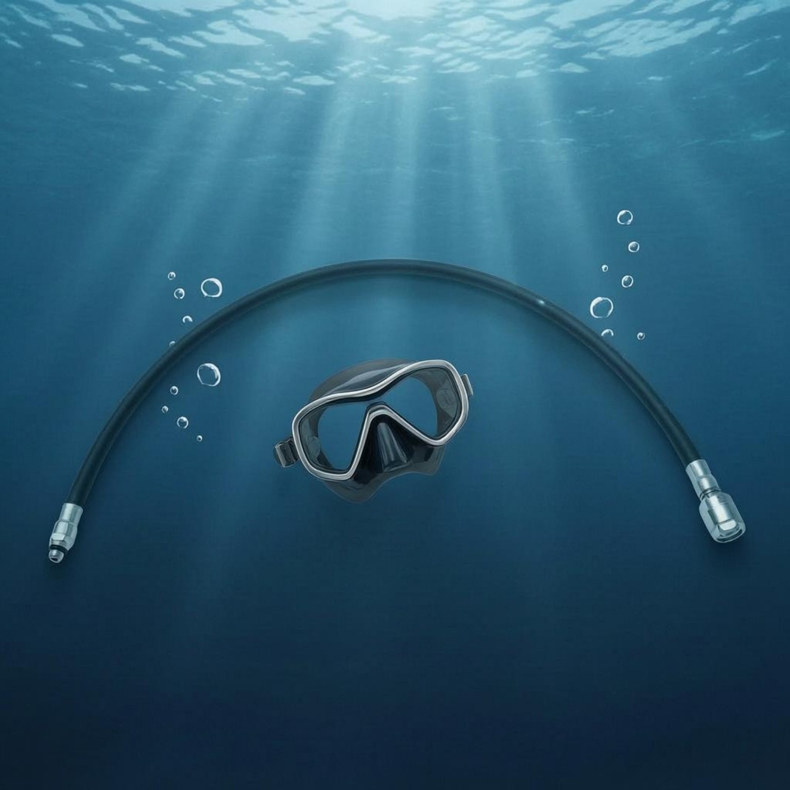 Low-Pressure Dive Hose Rubber Rotating Breathing Control Hose Copper