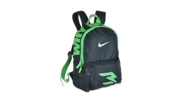 NEW KIDS NIKE NIKE3 RUSSELL WILSON GREEN AND BLACK SMALL BACKPACK BOOKBAG