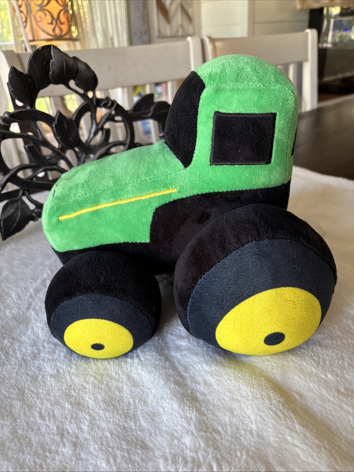 John Deere Plush Tractor Green Yellow