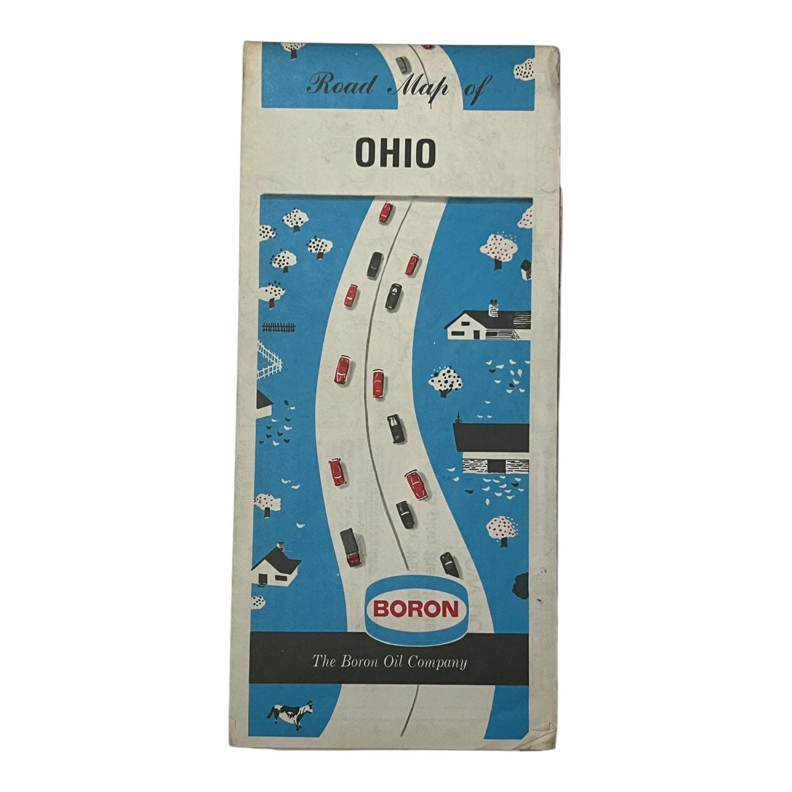 Map - Boron Road Map of Ohio