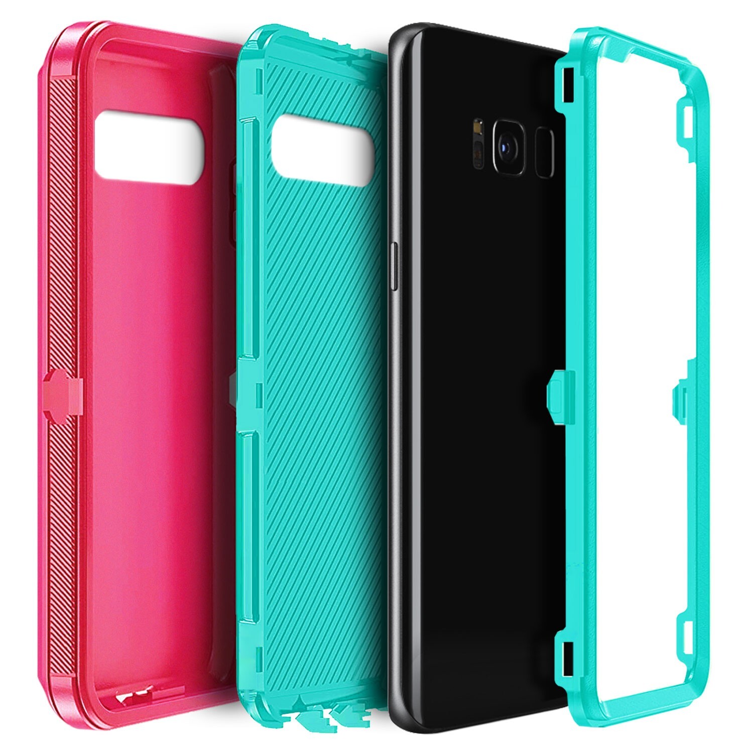 For Samsung Galaxy S8 / S8+ Rugged Phone Case Shockproof Cover Screen Protector
