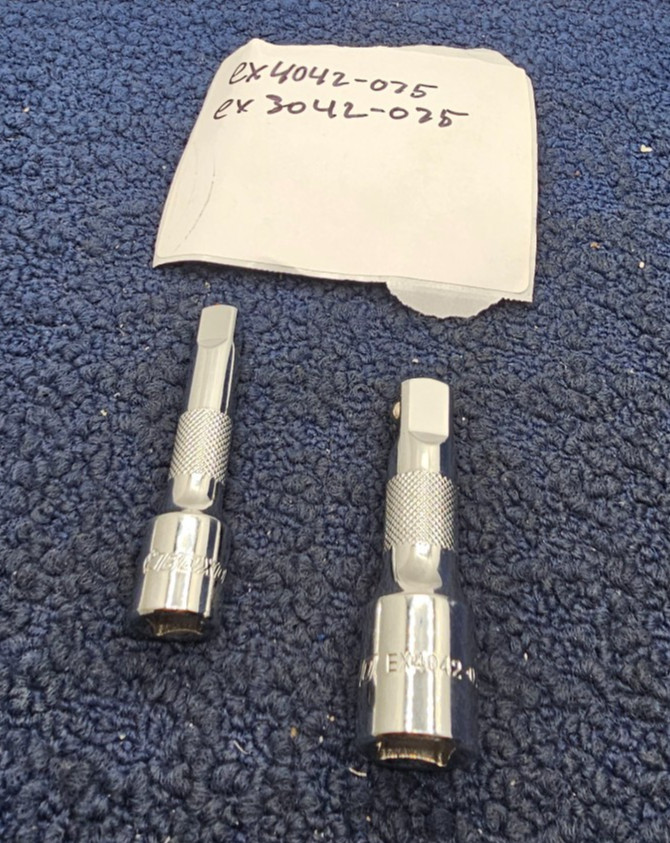 Boxo EX3042-075 3/8" Drive & EX4042-075 1/2" Drive 75mm Extension Bars