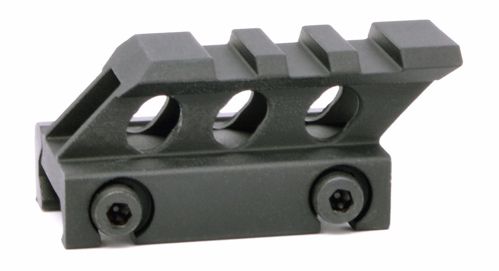 0.75" 3/4 inch MRO Mini Red Dot Riser Block Mount Angled Picatinny Base Rail