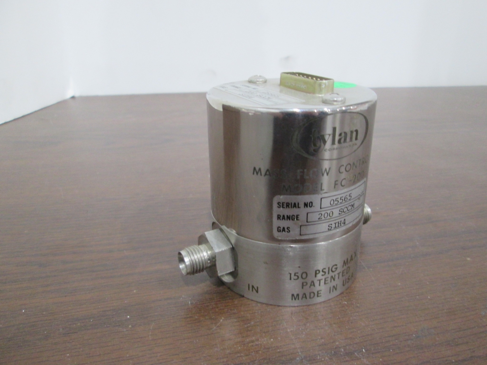 Tylan, Mass Flow Controller, FC-200, 200 SCCM, SIH4, Used