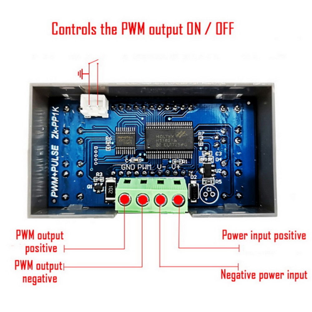 2PACK ZK-PP2K PWM Motor Speed Controller Regulator Frequency Adjustable Module