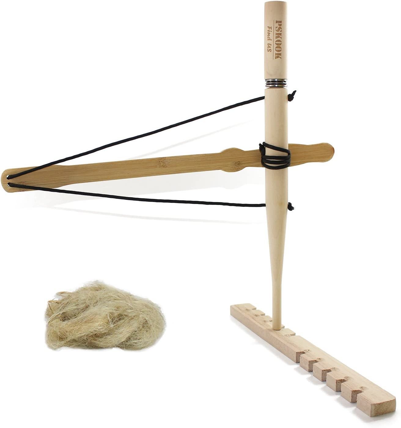 Bow Drill Kit Fire Starter, Primitive Wood, Survival Practice Friction