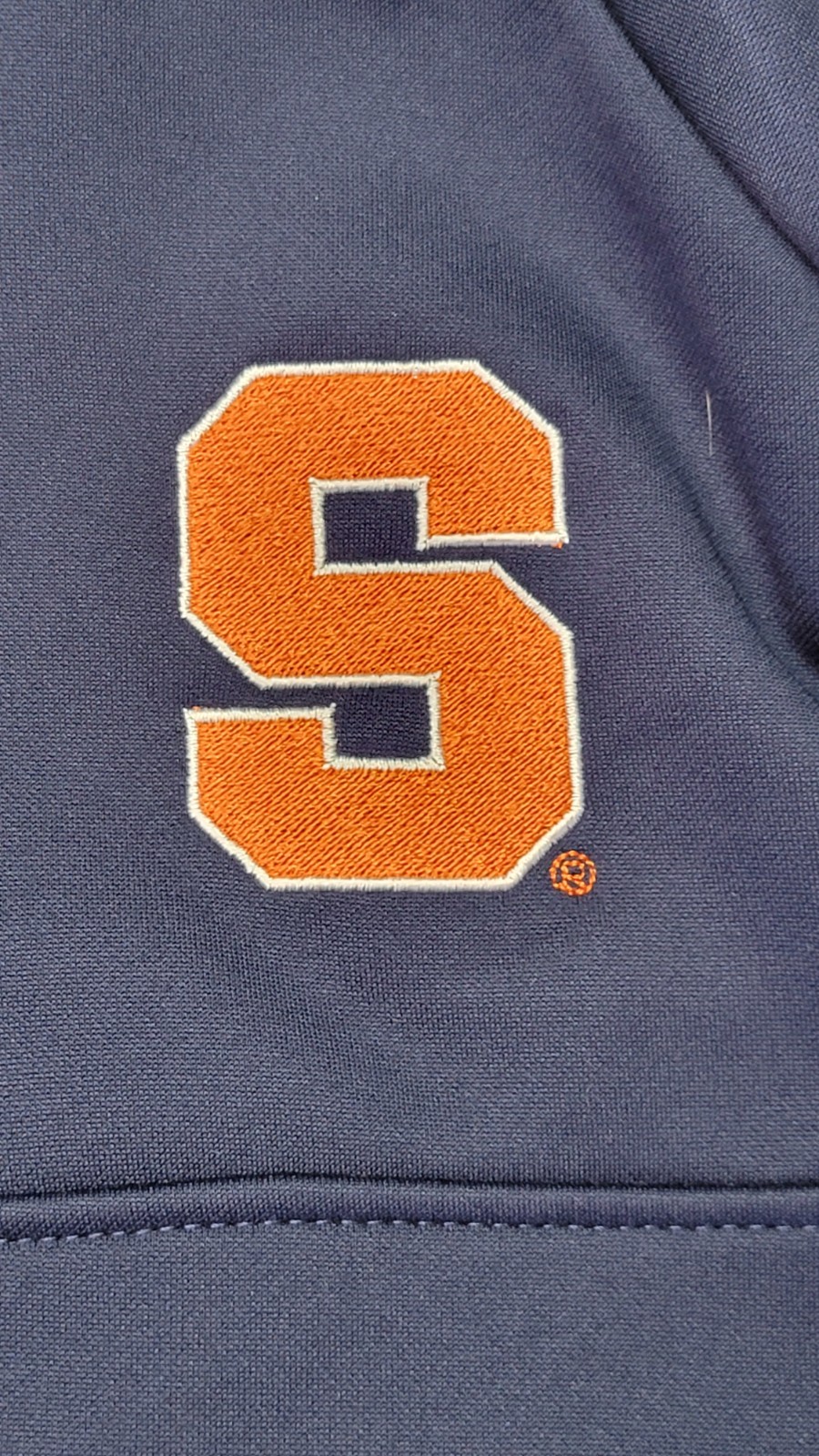 Syracuse Orange 1/4 Zip Pullover Mens Medium Blue Champion Long Sleeve New NWT