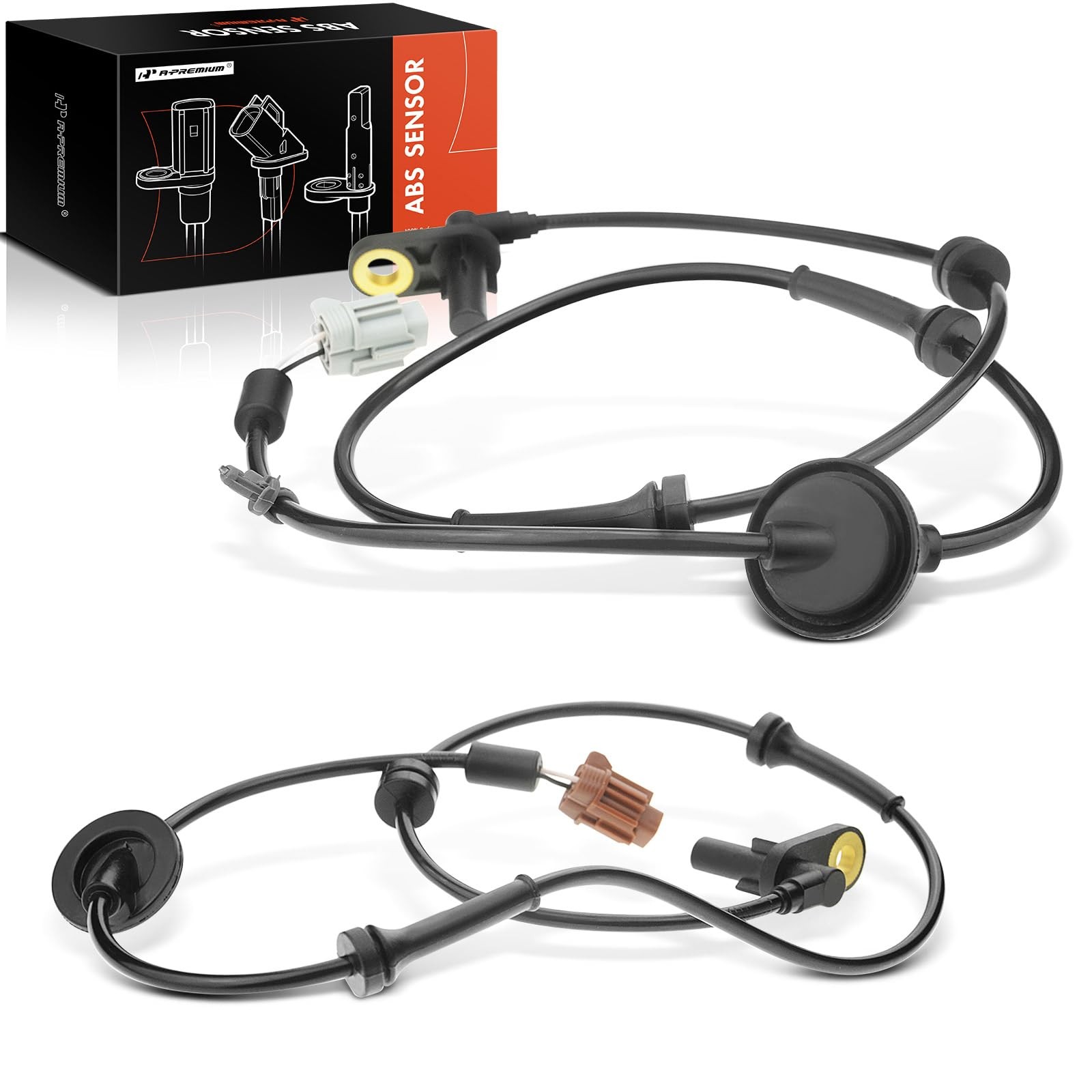 A-Premium 2PC Set Front ABS Wheel Speed Sensor Compatible with Nissan Altima 200
