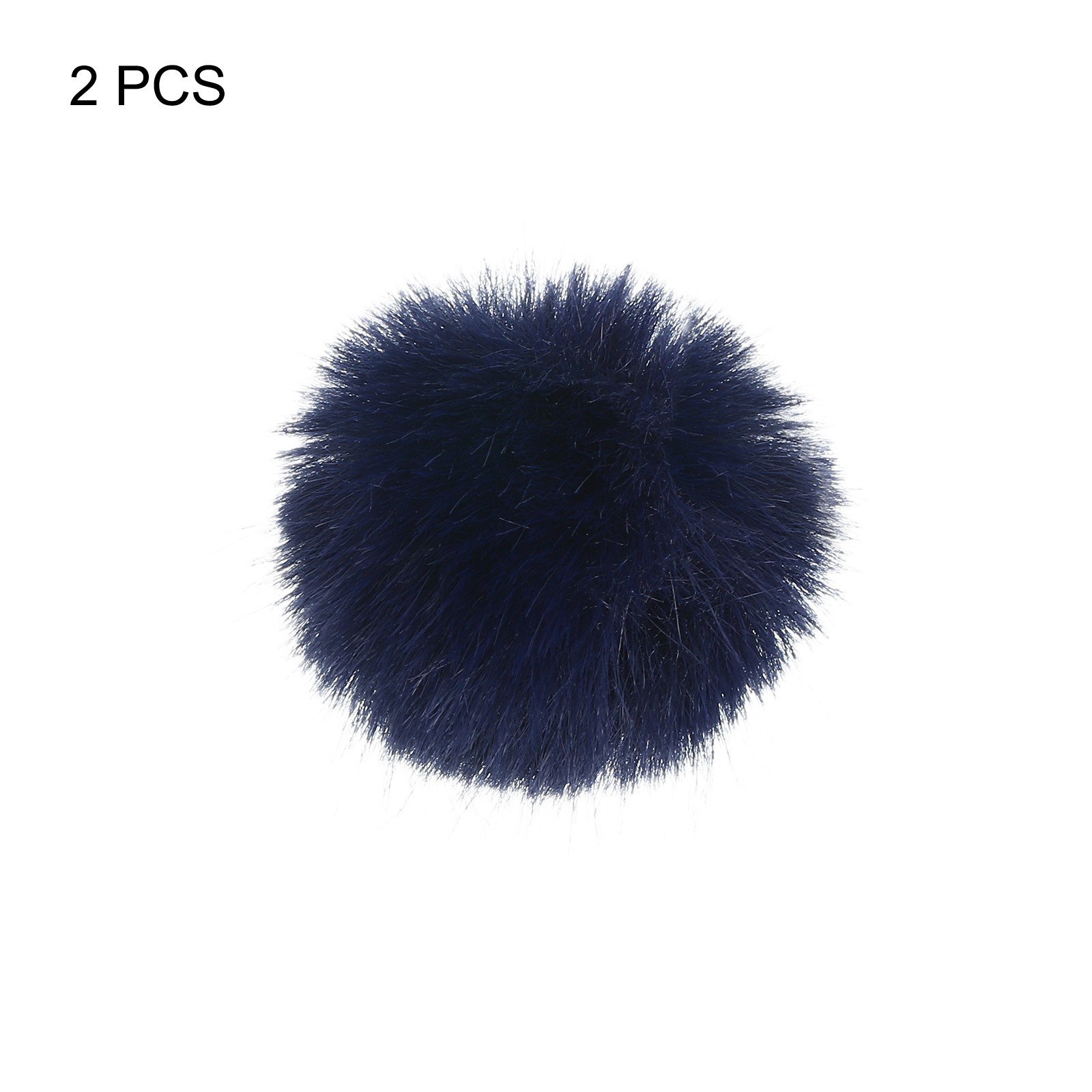 Furry Microphone Windscreen 5mm x 55mm for Microphone Dark Blue 2 Pack