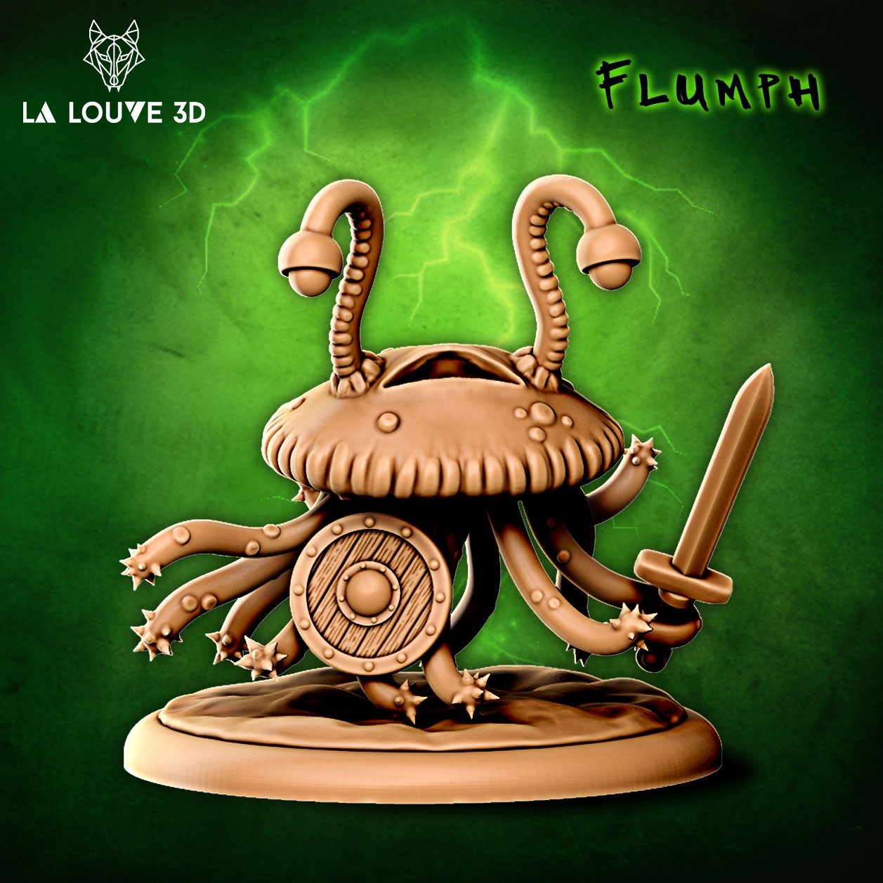 Dungeons & Dragons HD Resin Print - 25mm Base - Small Aberration - Flumph