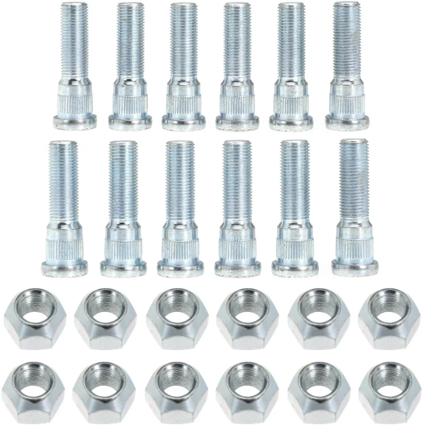 1/2-20 Inch Wheel Stud with Nuts for Trailer for Lippert Axles 3500 lb 12Sets