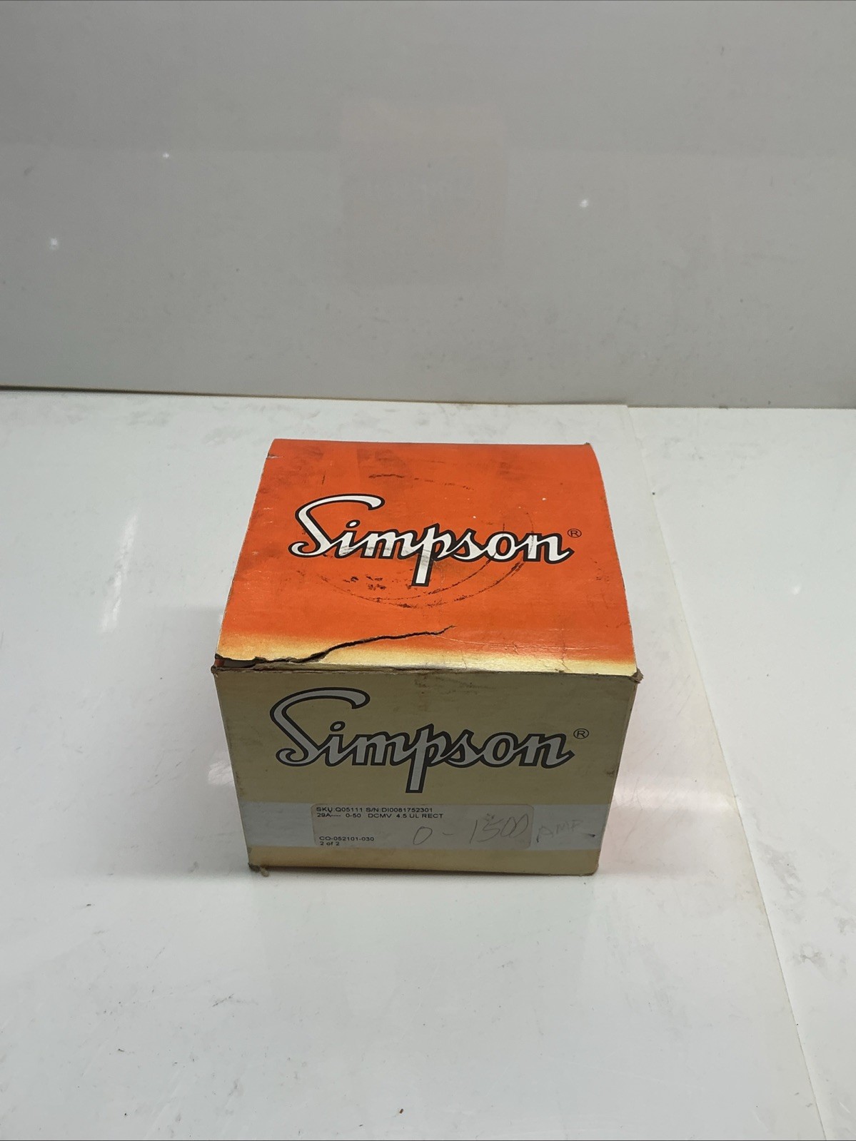 Simpson Q05111 DC Ammeter Panel Meter AB-500