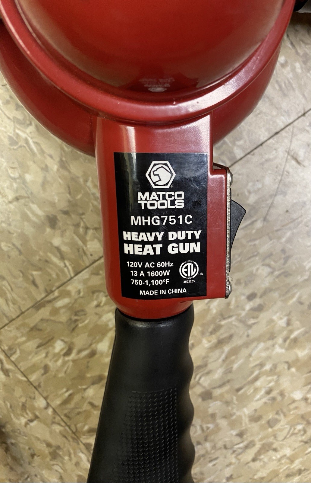Matco Tools MHG751C Heat Gun New