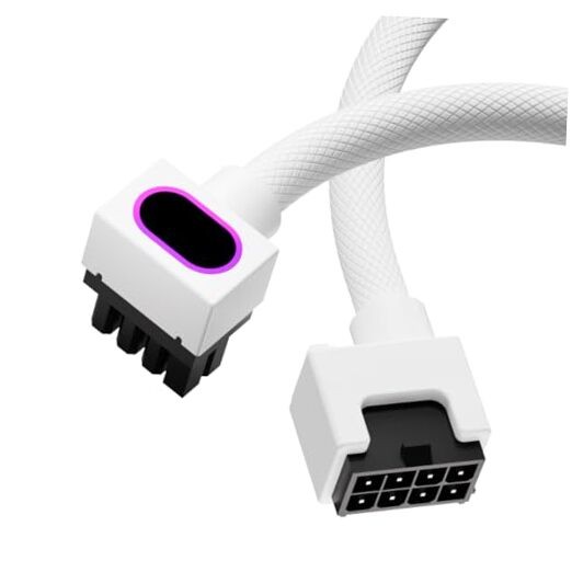 8PIN PSU GPU Extension Cable,ARGB PC Cable with 5V 3Pin,18AWG 8Pin-A White
