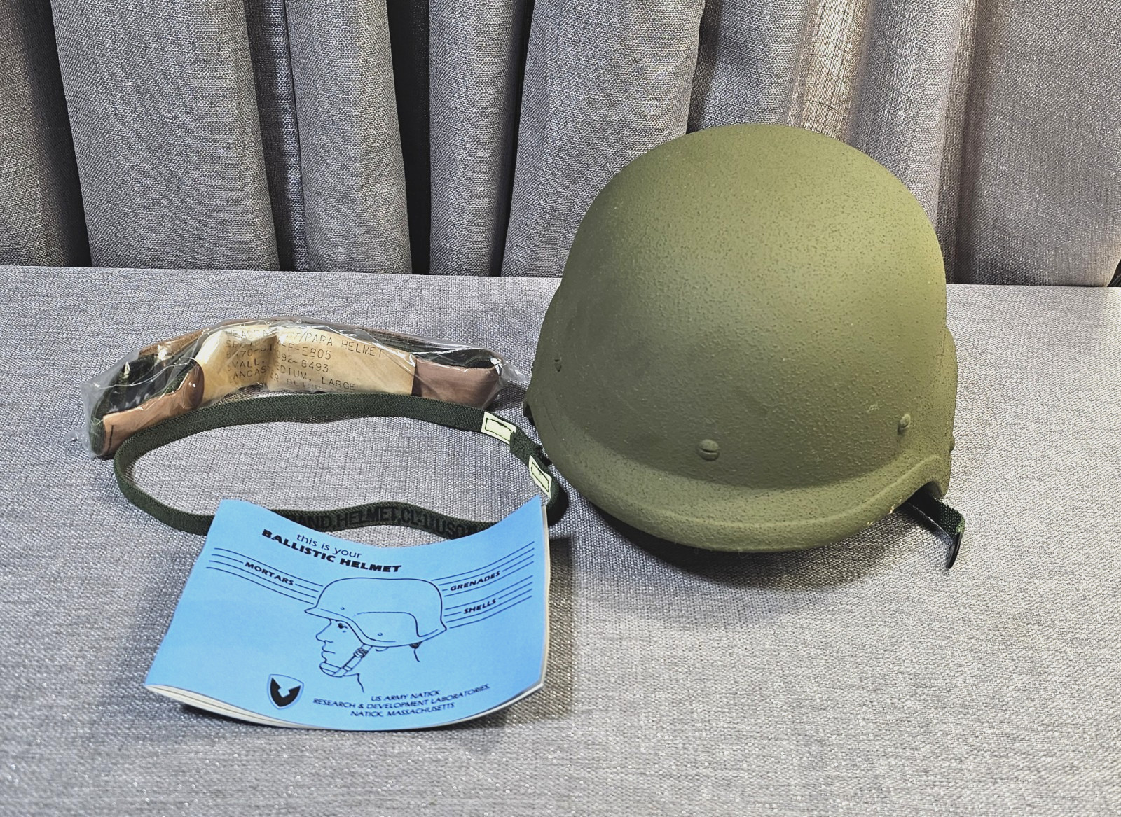 US Military PASGT Army Ballistic Unicor Combat Helmet SIZE M-4 Medium