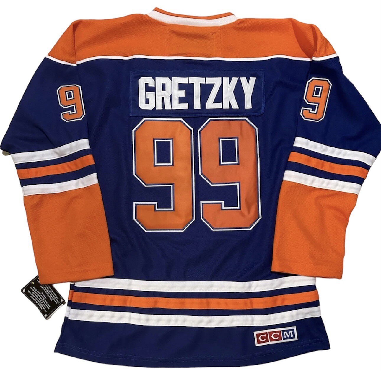 Wayne Gretzky Edmonton Oilers CCM Throwback Jersey - Blue (Men's Sizes)