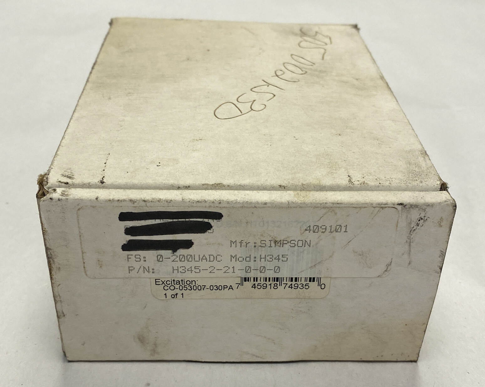 Simpson,H345,Digital Panel Meter NOS