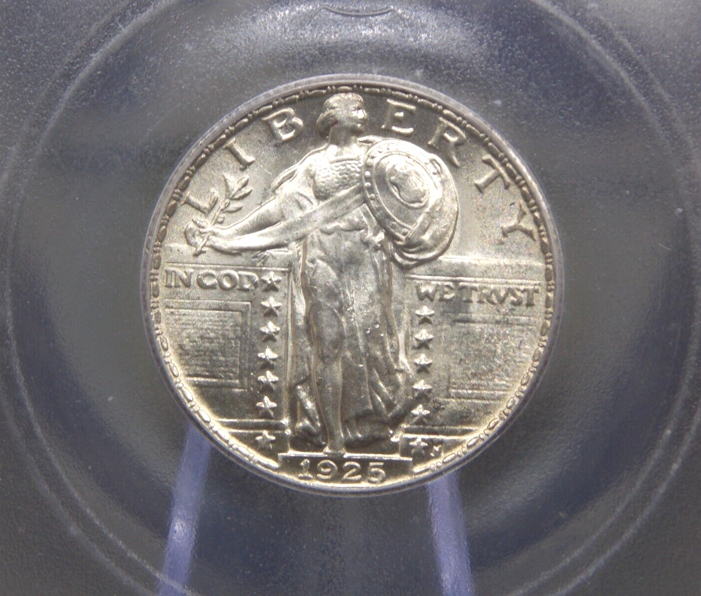 1925 "P" Standing Liberty SILVER Quarter SLQ 25c ICG MS63 #301 BU Unc ECC&C, Inc